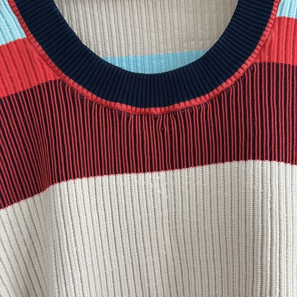 Tory Burch Plaited Rib Short Sleeve Top Medium - Picture 4 of 12